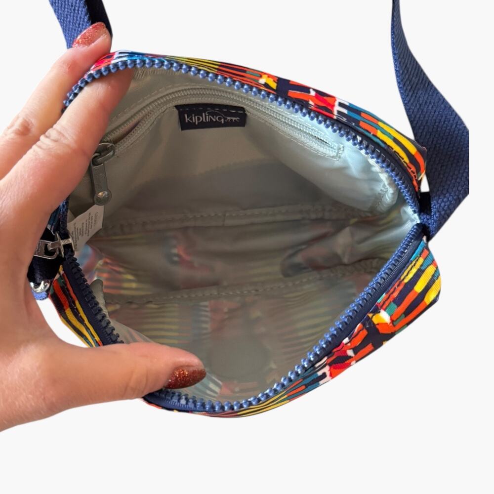 Kipling Multicolor Geometric Print Crossbody Bag … - image 8